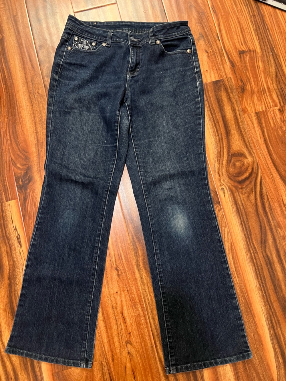 Style & Co Women's Dark Blue Bootcut Jeans - Classic Denim - Size 6